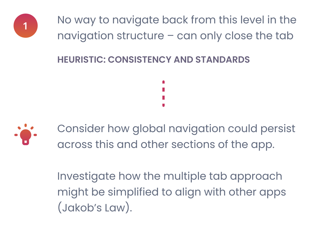 Heuristic evaluation 1